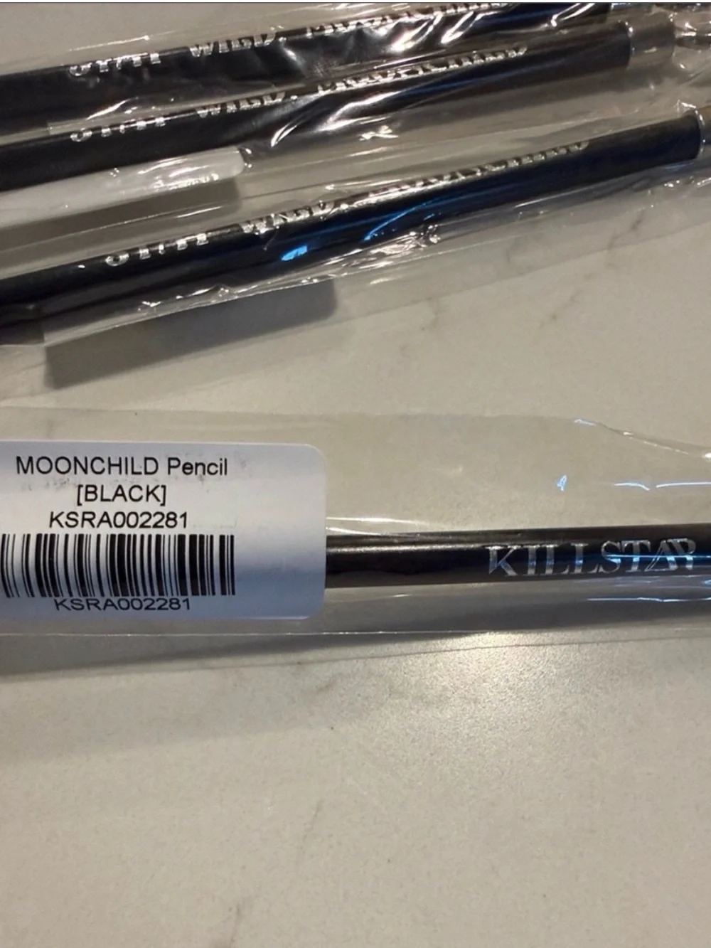 4x Killstar Stay Wild Moonchild Crescent Black Graphic Pencils Stationary Witchy